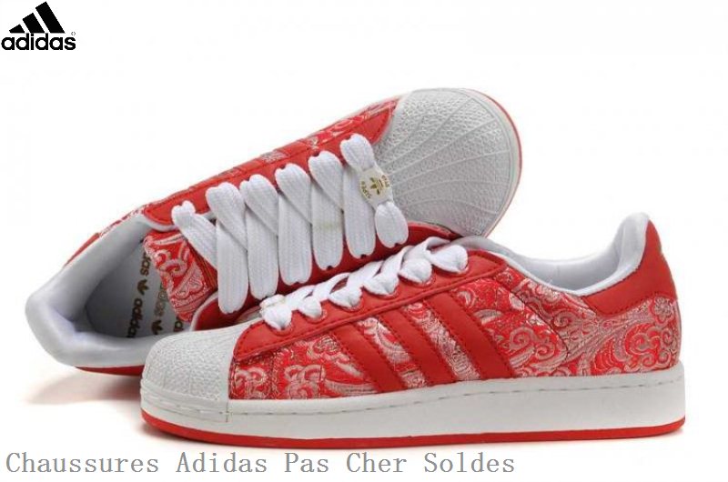 adidas superstar femme rouge pas cher